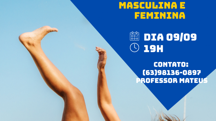 Seletiva de Futevôlei Masculino e Feminino acontece na terça