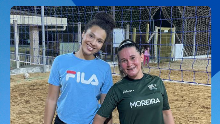 Rebecca e Sandra irão para o VIDAABB Integração pela categoria futevôlei