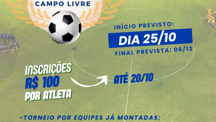 Inscrições Abertas para a 2ª Copa Capital de Futebol 2025 – Categoria Livre