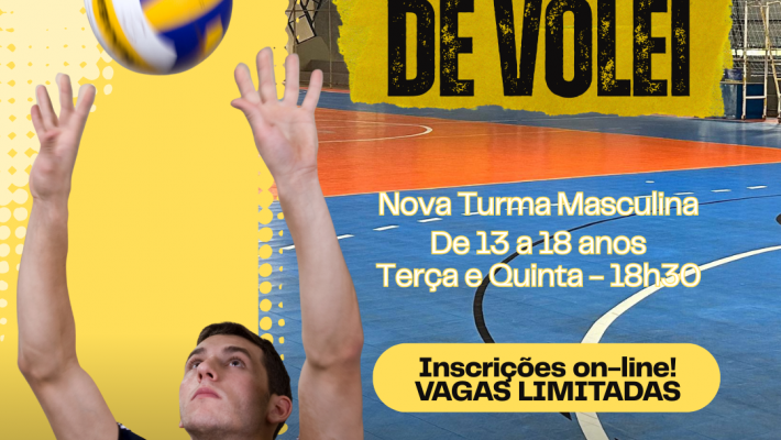 AABB Palmas abre inscrições para nova turma da Escola de Vôlei Masculino