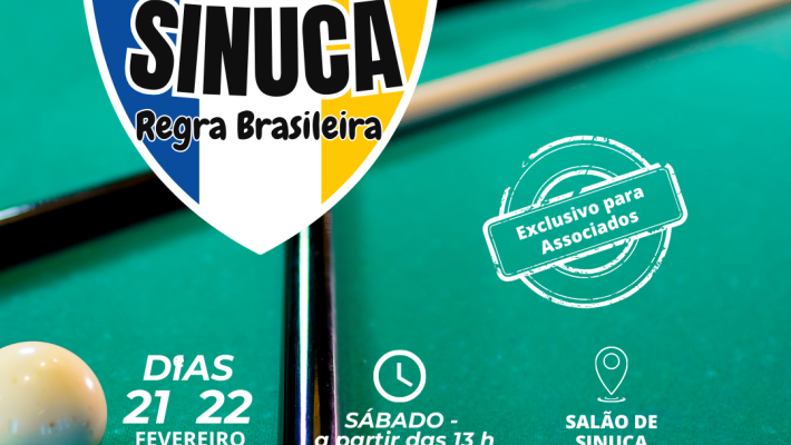 12ª Copa de Sinuca Regra Brasileira será realizada neste final de semana 