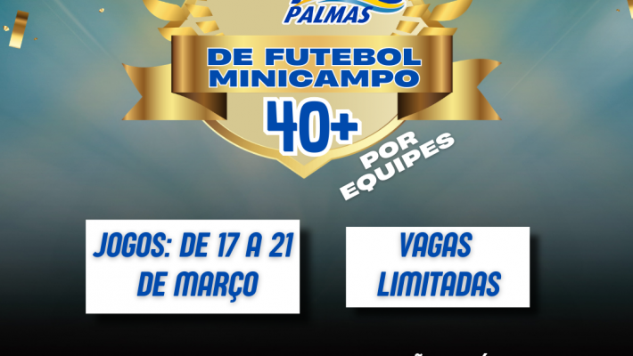 2º Torneio de Minicampo 40+ por equipes está com inscrições abertas 