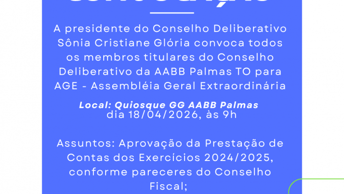 Associados são convocados para AGE neste sábado, dia 18