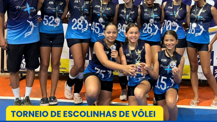 AABB Palmas brilha e garante pódio no sub-14 e sub-18 no Torneio de Escolinhas de Vôlei