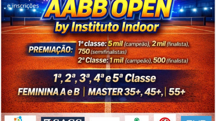 Abertas inscrições para AABB Open by Instituto Indoor