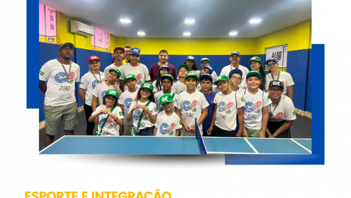 AABB Palmas recebe crianças e adolescentes do Programa JUAD para tarde de esporte