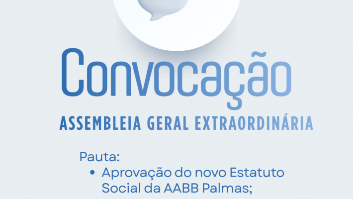 AABB Palmas convoca associados para aprovação do novo Estatuto Social