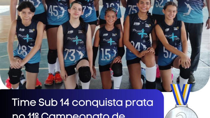 AABB Palmas conquista prata no 11º Campeonato de Escolinhas de Vôlei do Tocantins